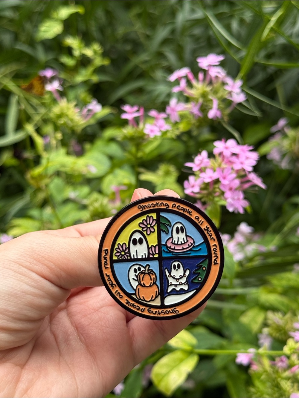Ghosting People Soft Enamel Pin